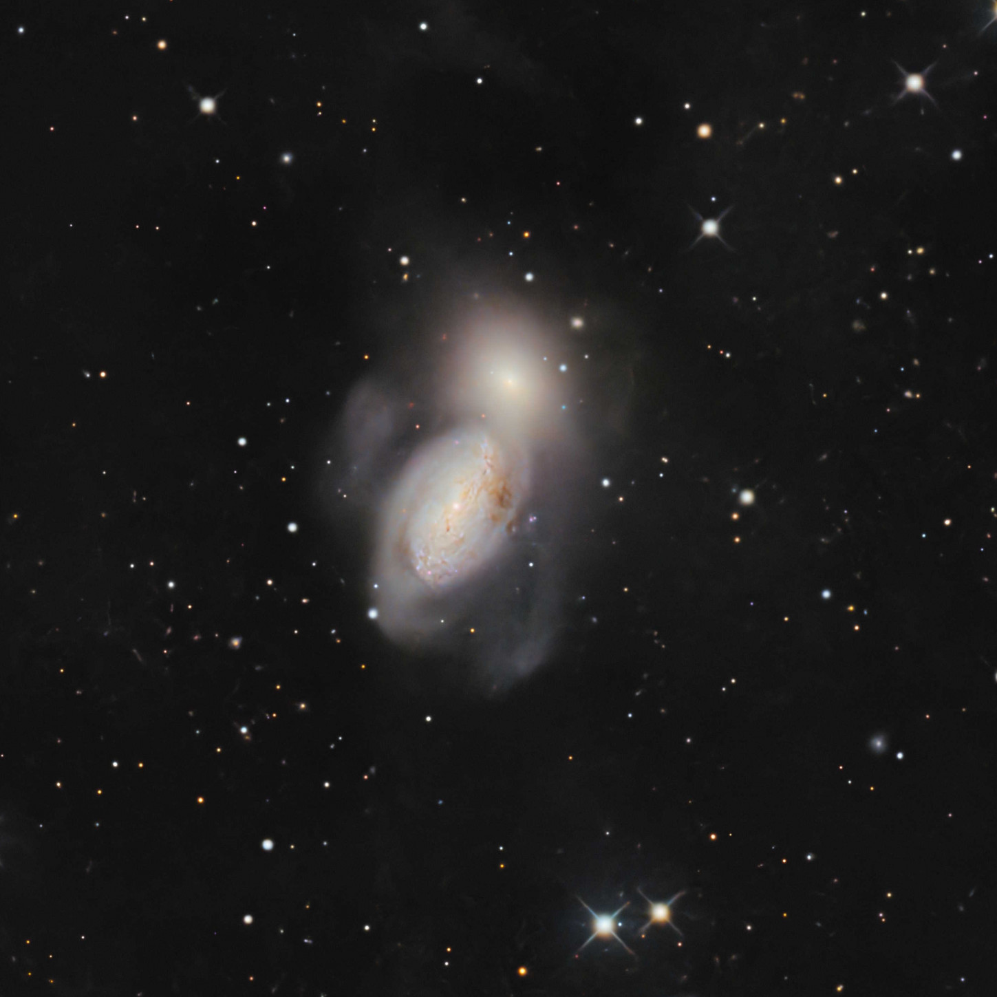 Arp94 (NGC3226 & 3227) Detail